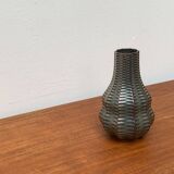 Vintage German brutalist ceramic gourd vase by Heinrich Fuchs for Luisenburg, 1970s.