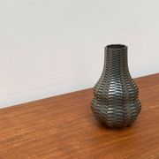 Vintage German brutalist ceramic gourd vase by Heinrich Fuchs for Luisenburg, 1970s.