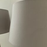 Pair of vintage terracota ceramic column lamps