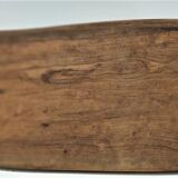 Sculptural cut solid walnut vintage monoxyl