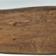 Sculptural cut solid walnut vintage monoxyl