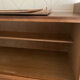 Buffet with 4 sliding doors, vintage wood and Formica