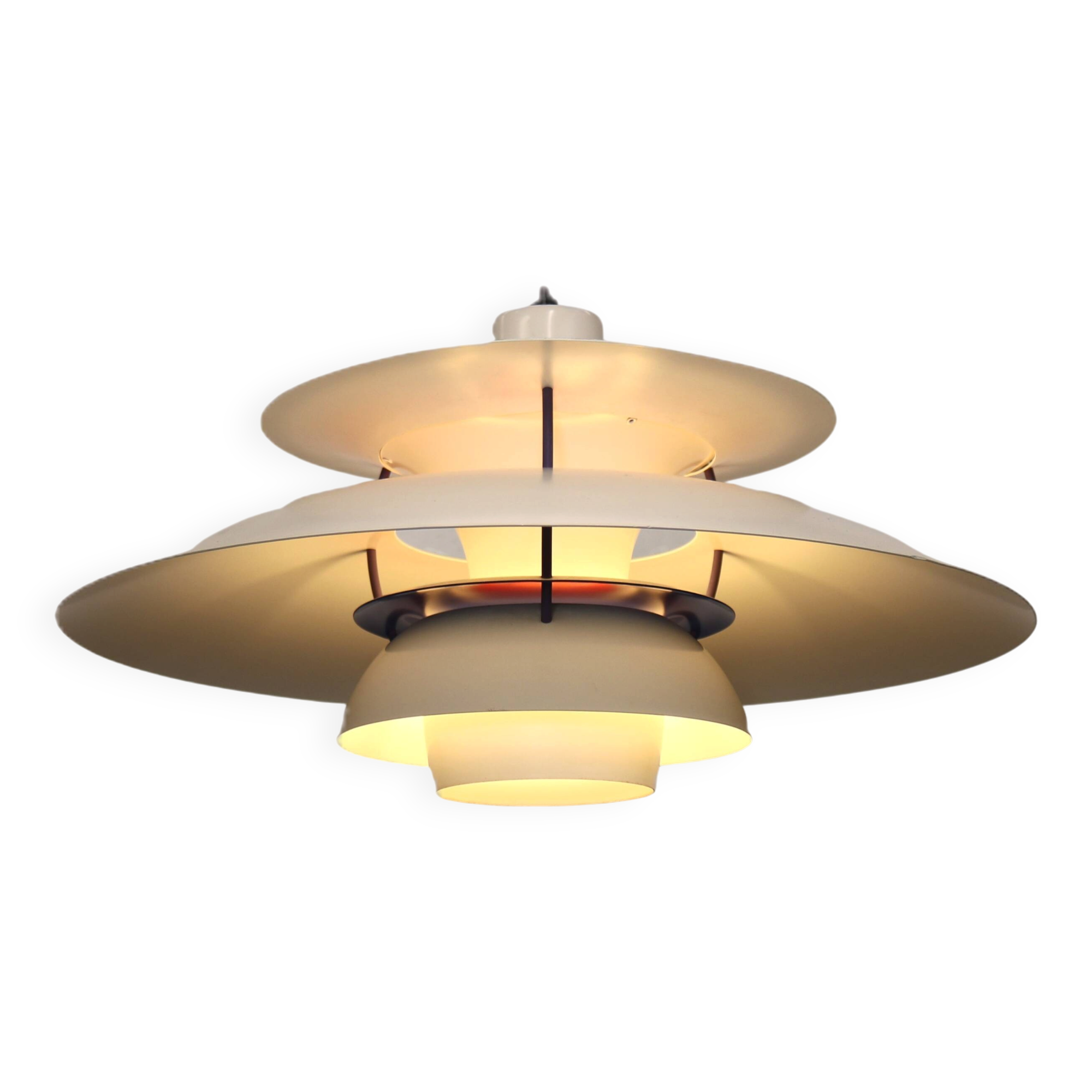 The genuine Danish item - PH5 pendant - original white colour - Louis Poulsen