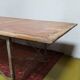 Large industrial table made of metal and beech.