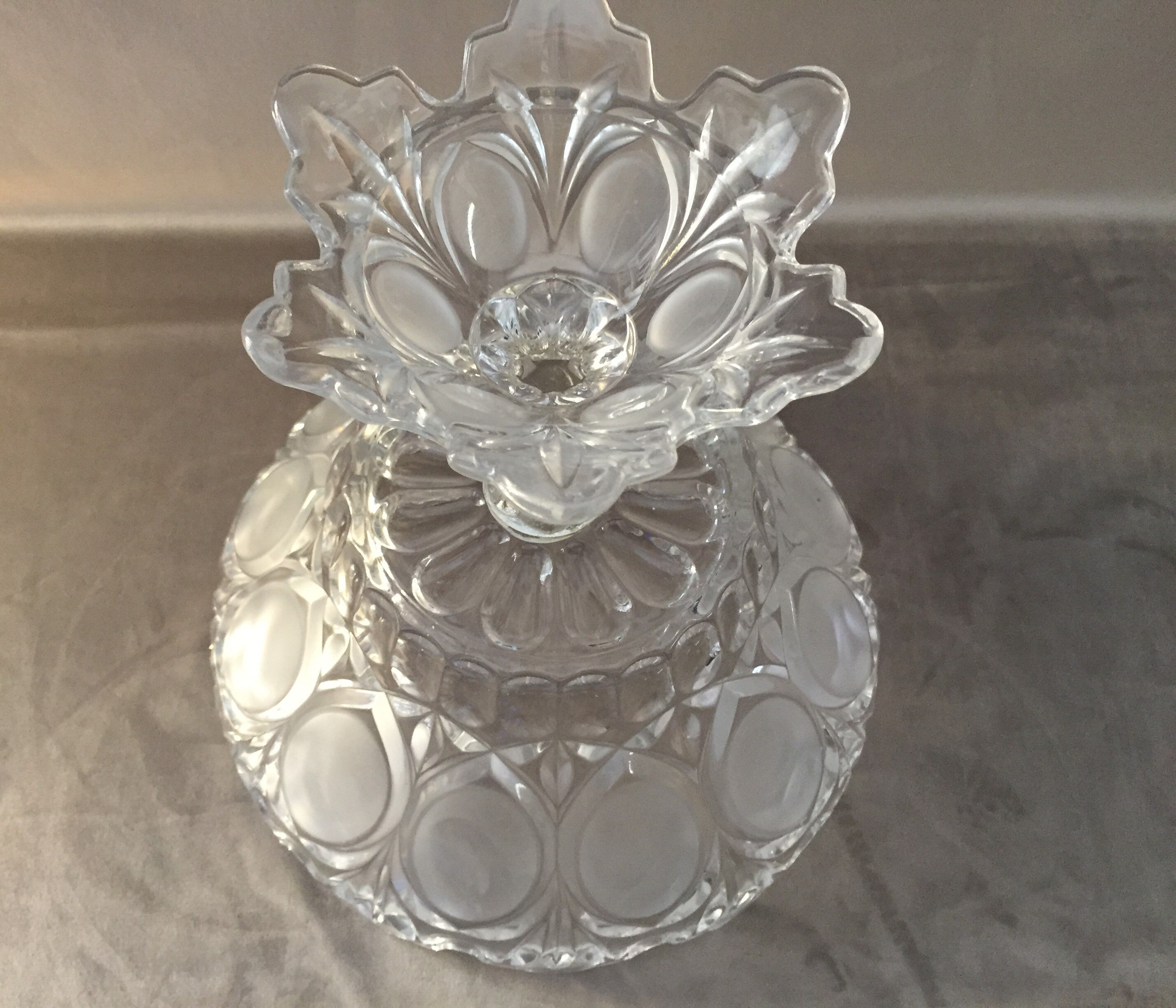 Cup on foot a fruit compotier glass crystal art deco