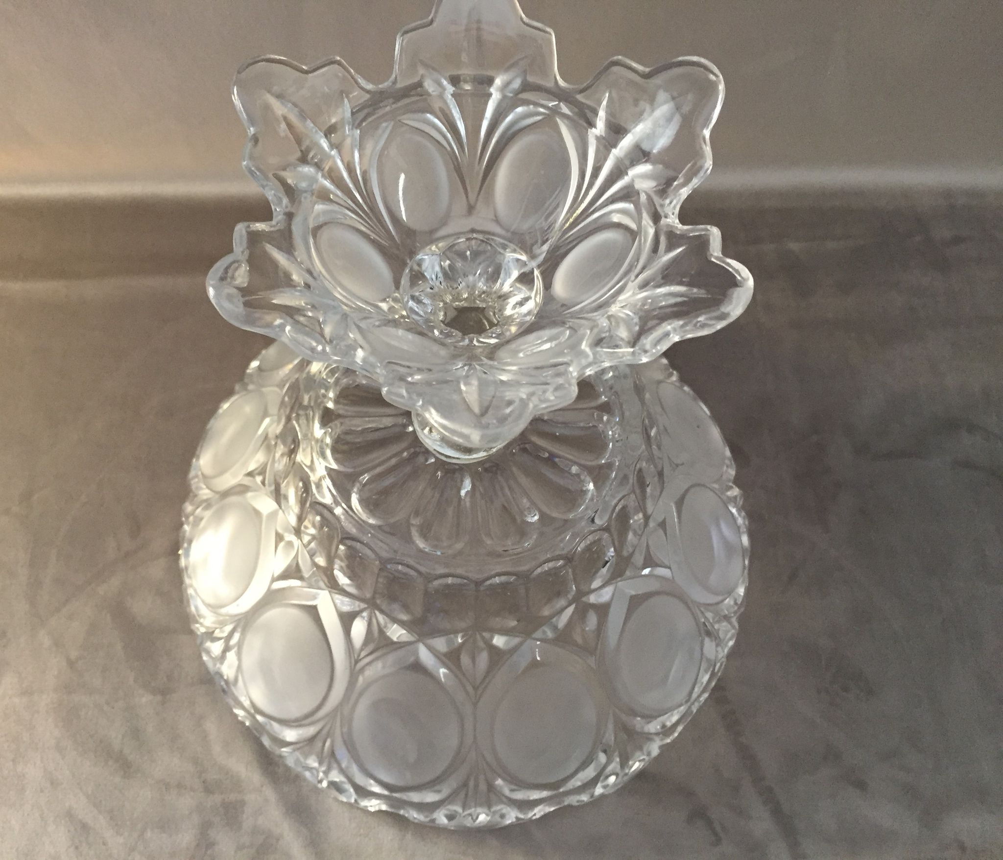 Cup on foot a fruit compotier glass crystal art deco