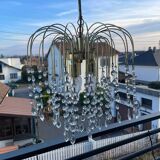 Vintage Italian Cascade 3-Light Chandelier with Tassels