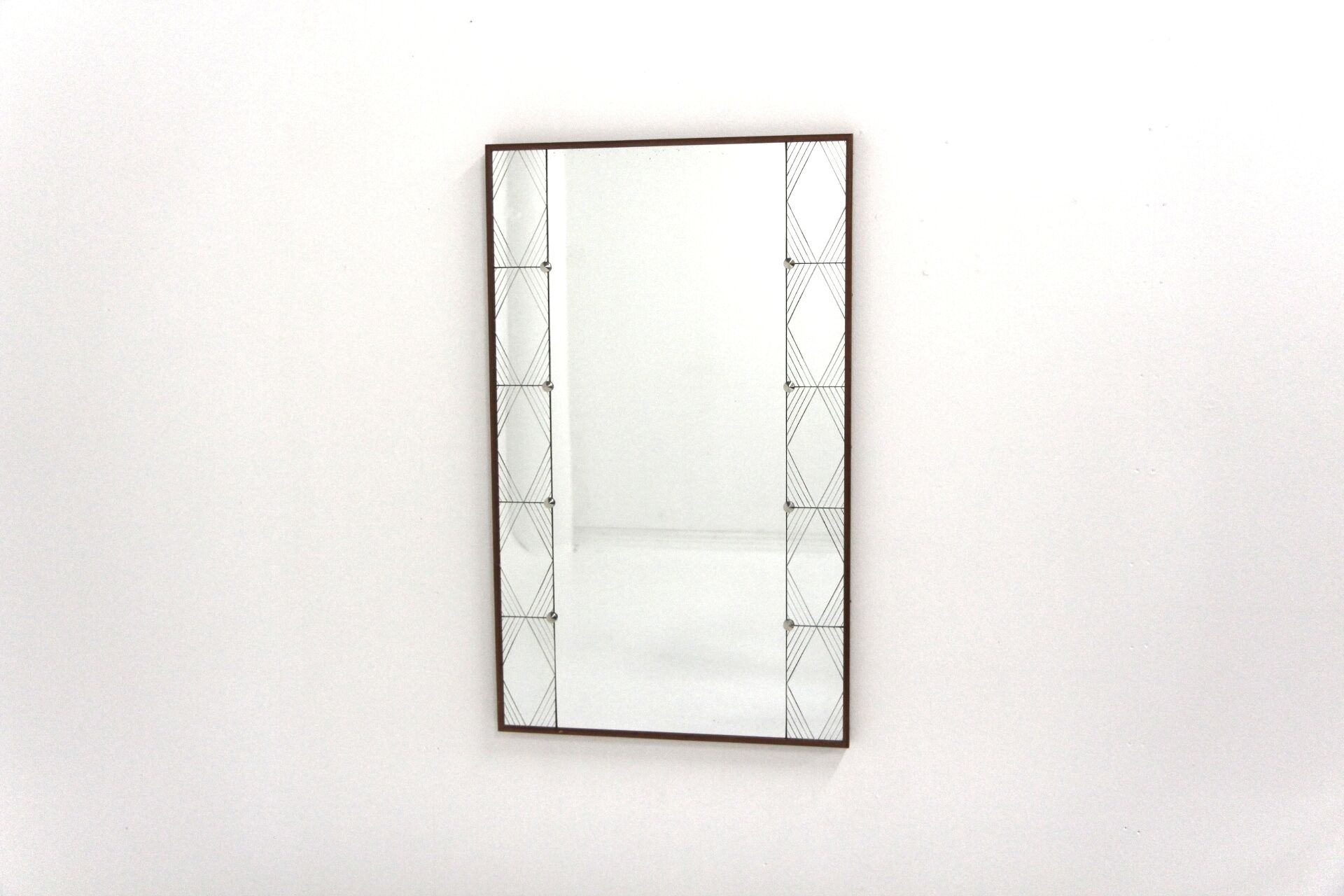 Scandinavian teak mirror Glas & Trä, Sweden, 1960