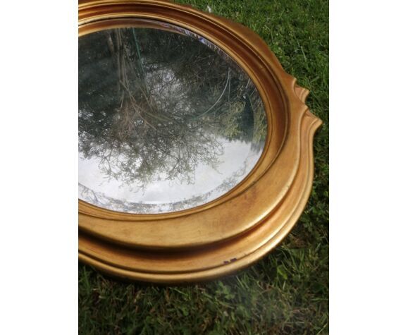 Beveled oval mirror 90x55cm