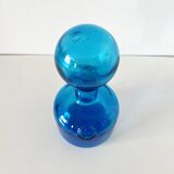 Bottle - Italian carafe Empoli blue fleur de lys 1960