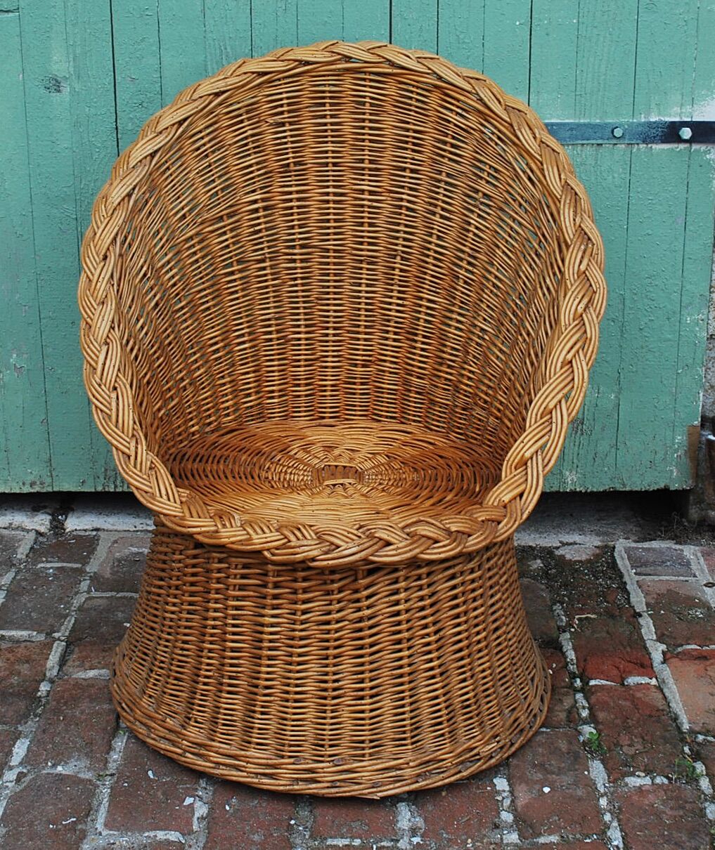 Rattan armchair