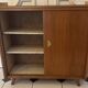 Vintage shoe cabinet with tapered legs
