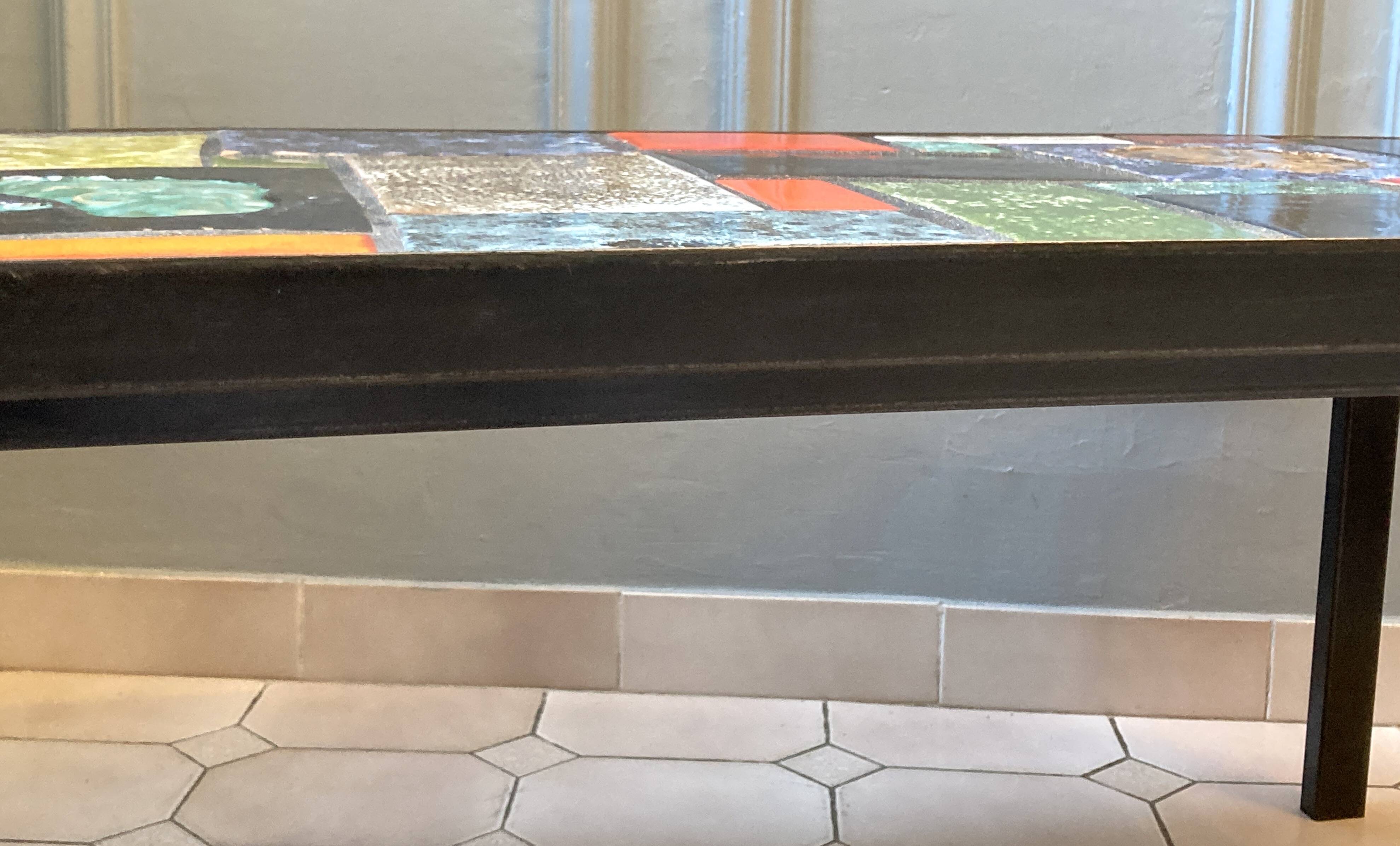 1970s ceramic coffee table