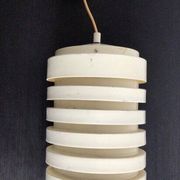 White lacquered metal pendant light - Hans-Agne Jakobsson
