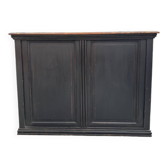 Patinated early 20th century bar counter