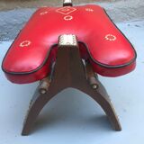 Vintage camel saddle stool