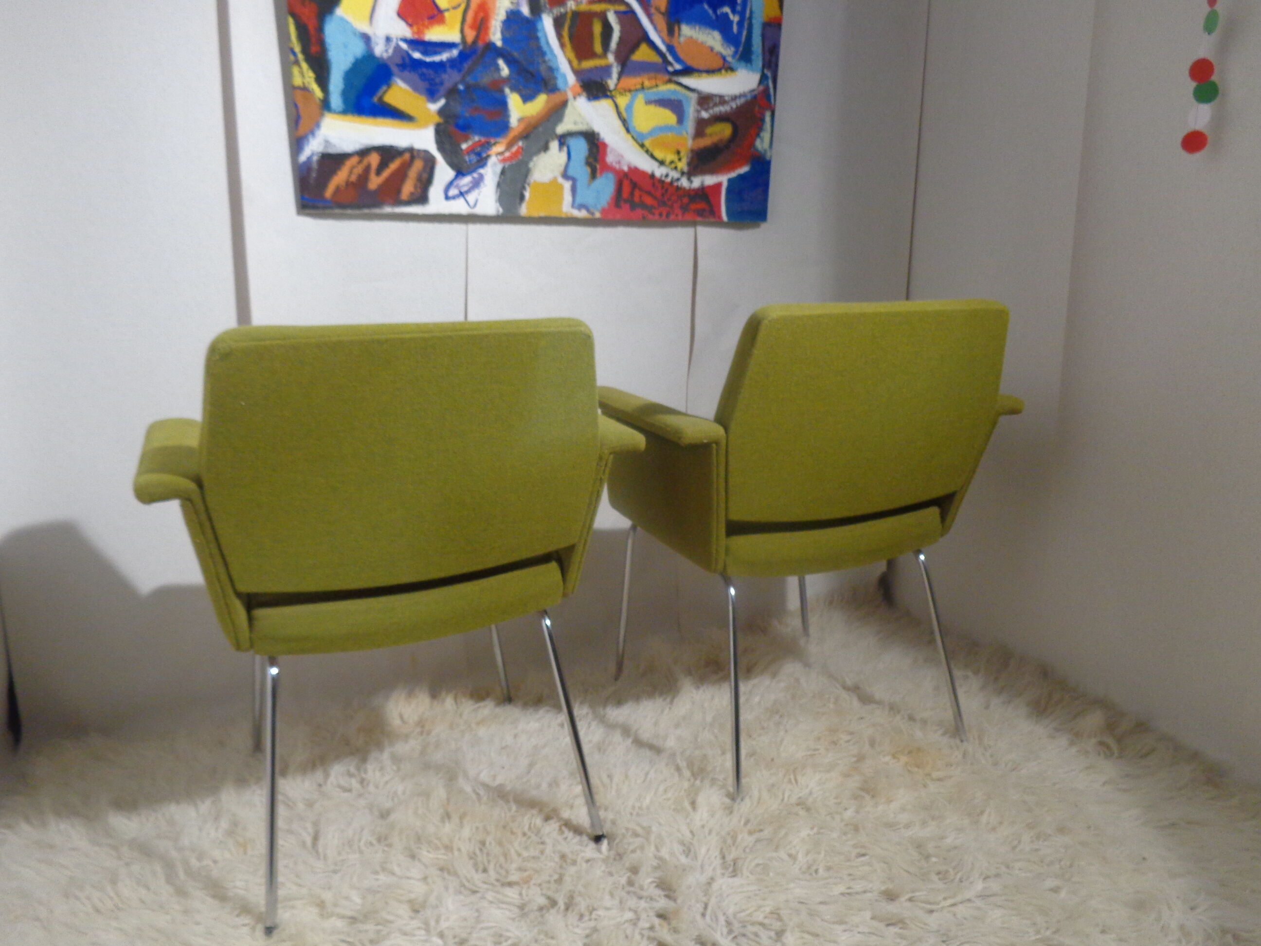 Pair of armchairs 60's Vog brand