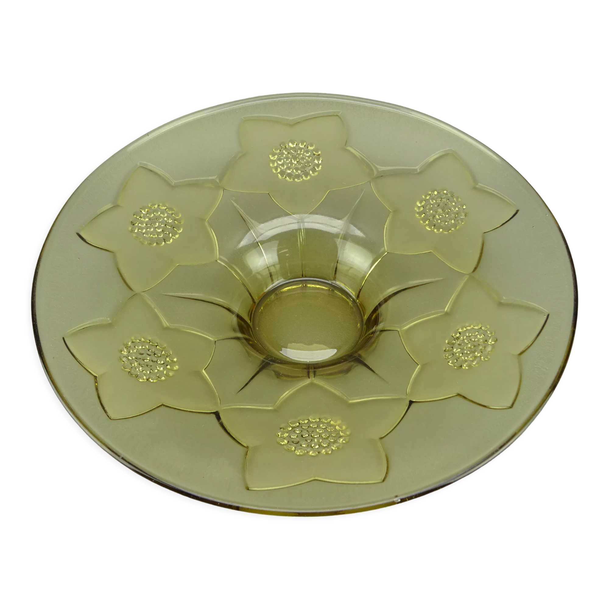 Pressed glass vintage fruit cup