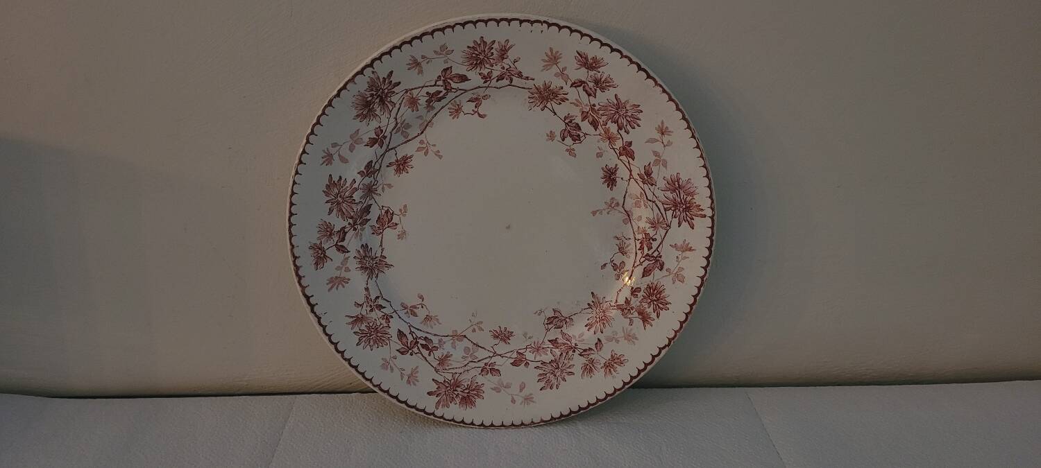 Assiette terre de fer Mignardise