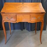 Marquetry slope desk