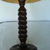 Turned wooden lamp foot