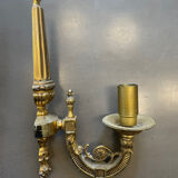 Pair of Art Deco gilt bronze wall sconces