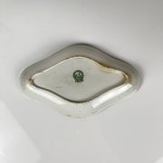 Rare Ravier Terre de fer "Denise" par St Amand, vert, début XXe