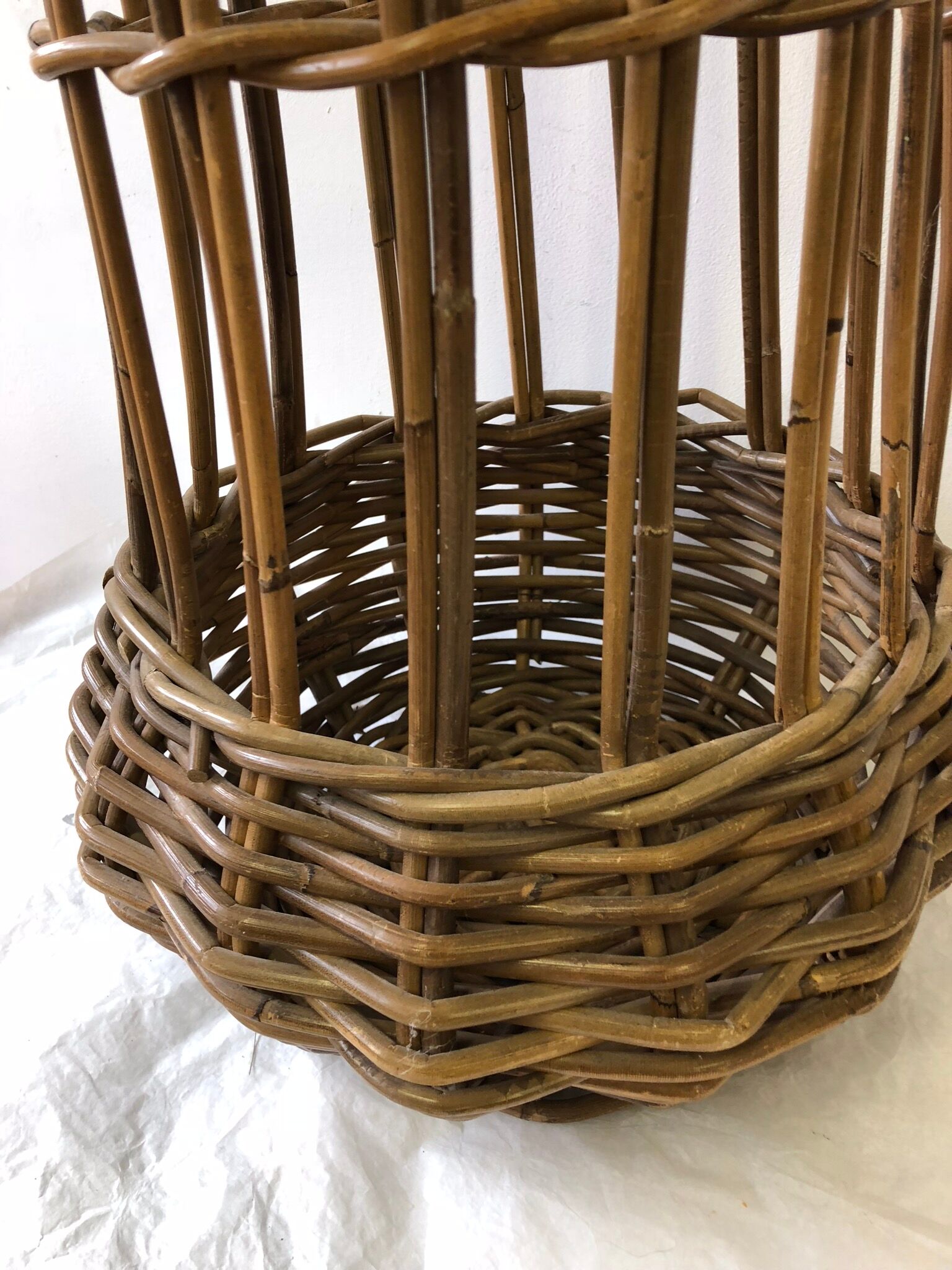 Door umbrella vintage rattan