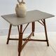 Rattan and wood table