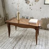 60s coffee table with pink mirror