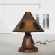 Carlos Zipperer wooden table lamp, 1920.bresil