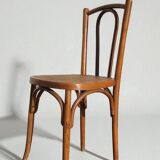 Chaise Bistrot Rotin en bois courbé