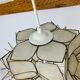 Mother-of-pearl flower suspension Rausch Capiz Germany, 70s
