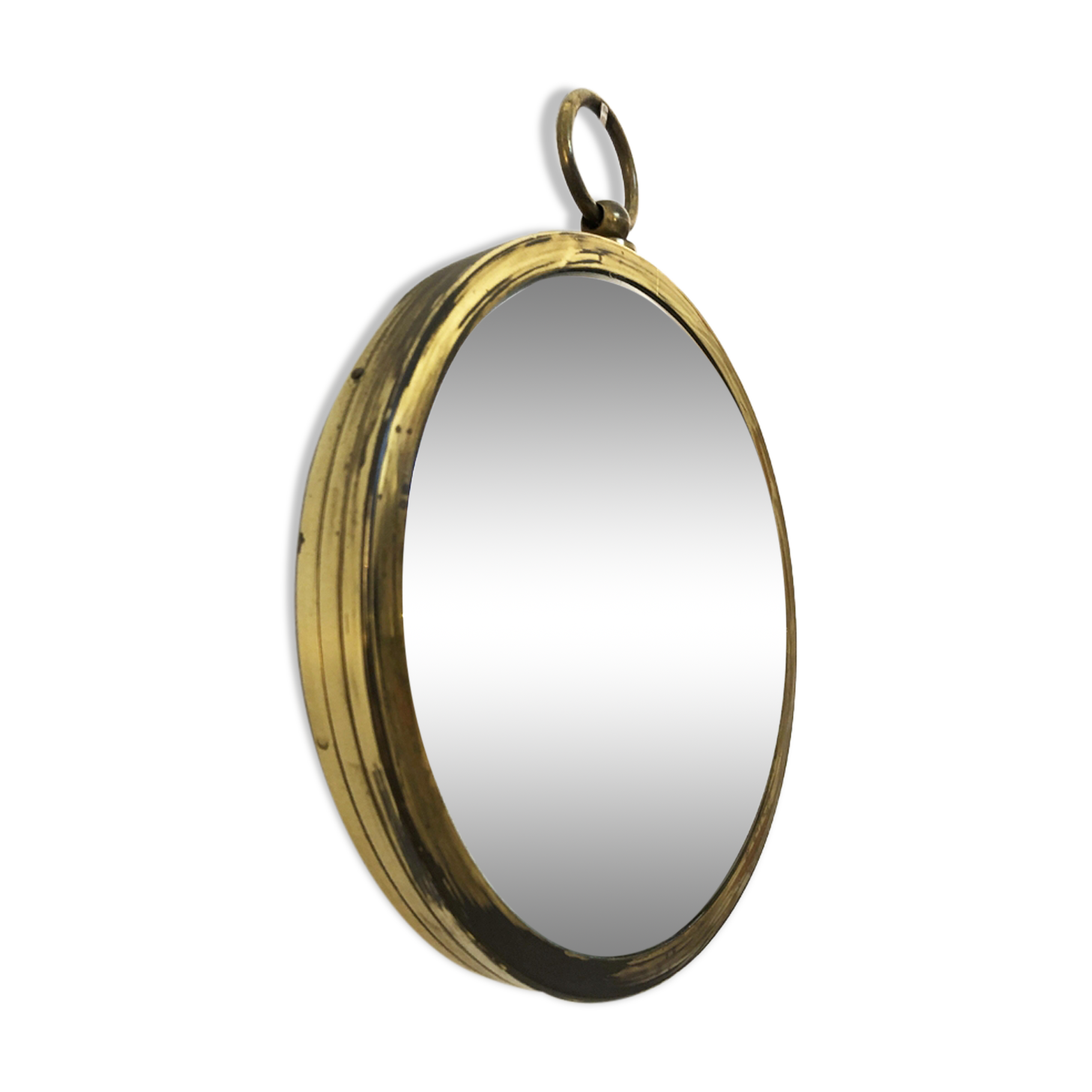 Brass witch mirror 1970 22cm