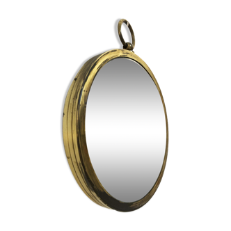 Brass witch mirror 1970 22cm