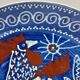 Large ceramic dish with roosters by Svend P. Jørgensen 1966 Ravnild Denmark