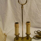 Lamp bouillotte in bronze / brass 2 fires collector