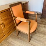 Orange armchair