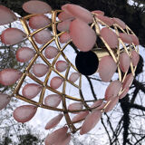 Glass tassel chandelier