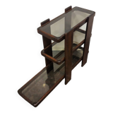 Table en verre fumé années 1960