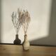 Decorative vase in beige ceramic