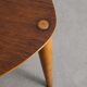 EIGHT WOODEN HANS J WEGNER "HEART / 4103" DINING CHAIRS, 1950s