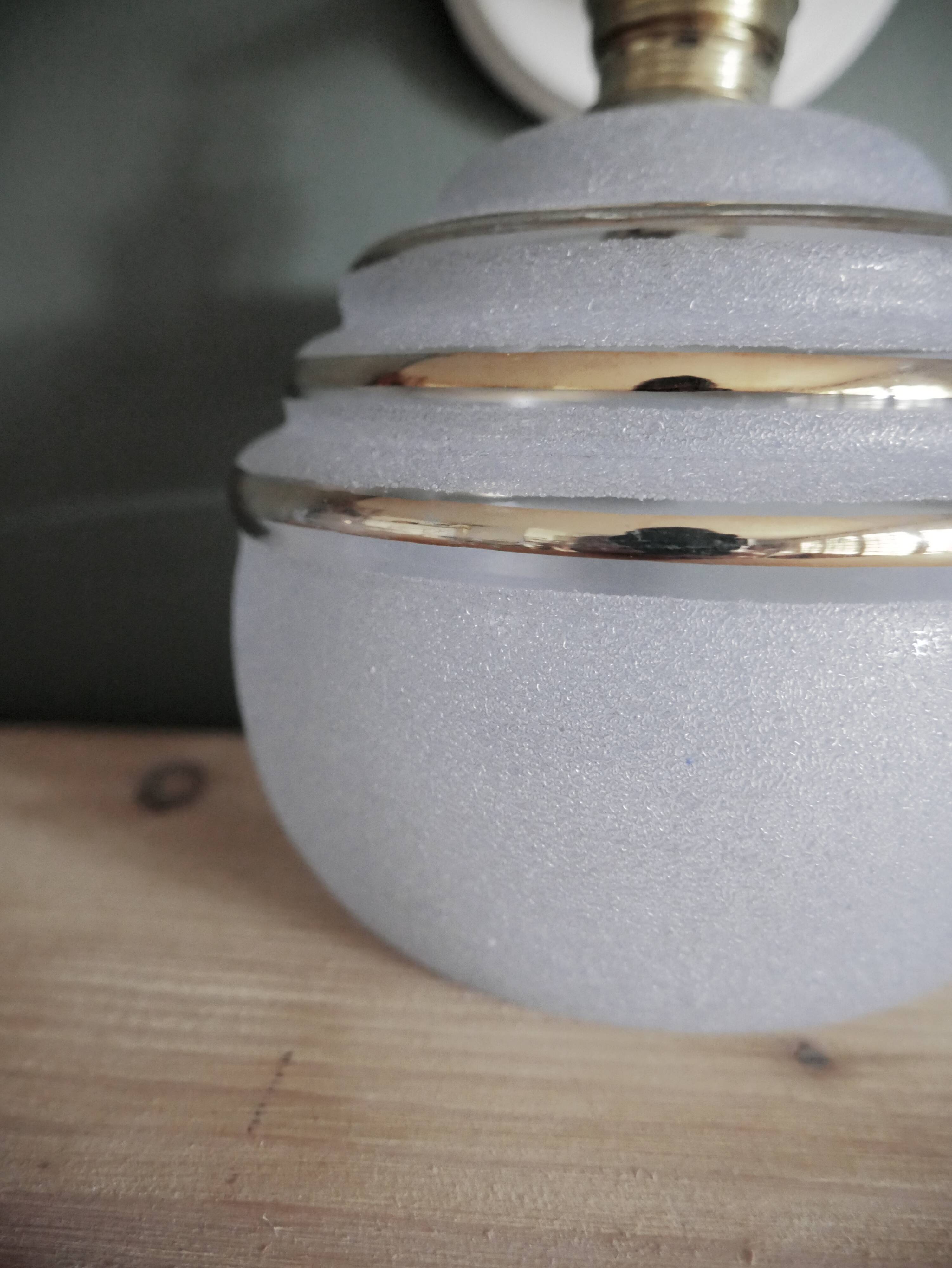 Blue granite glass wall lamp