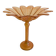 Art Nouveau Glass Compote Vase, Palm Tree Design, French, Early 20th-C