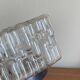 Small minimalist glass wall light ceiling lamp 1970 1980