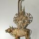 Shiva lamp in bronze.
