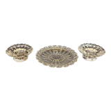 Set of 2 candle holders and vacuum