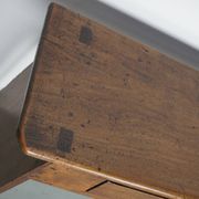 Antique rustic farmhouse fruitwood side table, France, 19th century