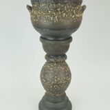 rare large jopeko PLANT STAND plant pot with base fat lava ceramic 1970s