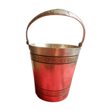 Silver metal ice bucket